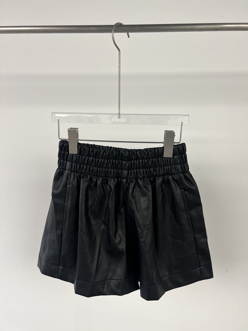 FABRIC韓國代購㊣女裝新品推薦職業熱賣休閑真品25秋冬短褲皮革FABRIC短褲圖色2