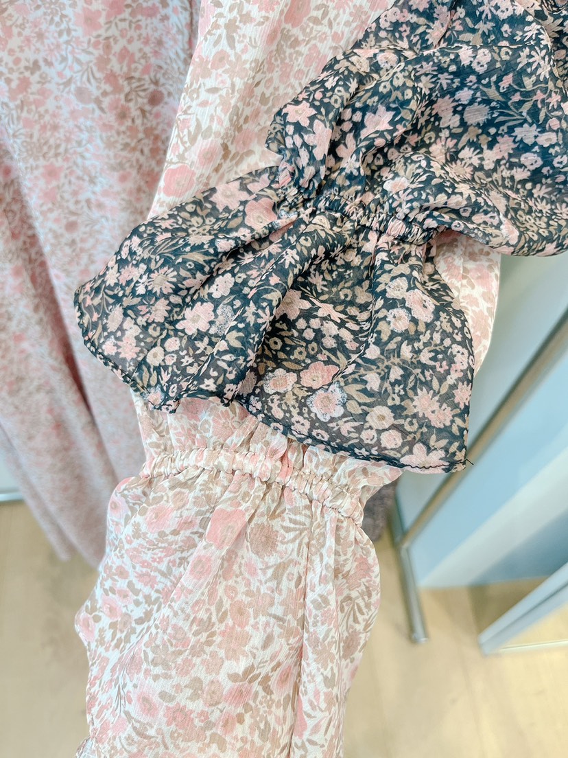 OVE東大門㊣直郵女士新品25秋冬熱賣休閑人氣真品連衣裙荷葉邊OVE連衣裙