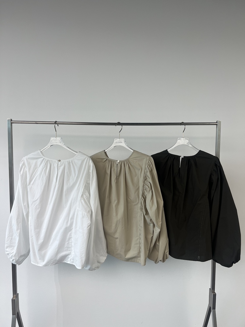 FABRIC東大門㊣實拍女裝新款推薦熱賣25秋冬職業襯衫蕾絲衫FABRIC襯衫/蕾絲衫