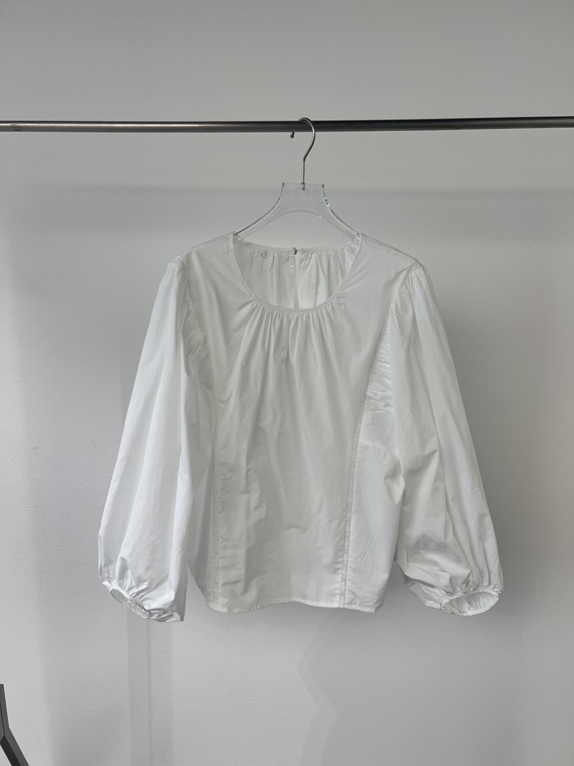 FABRIC東大門㊣實拍女裝新款推薦熱賣25秋冬職業襯衫蕾絲衫FABRIC襯衫/蕾絲衫圖色1