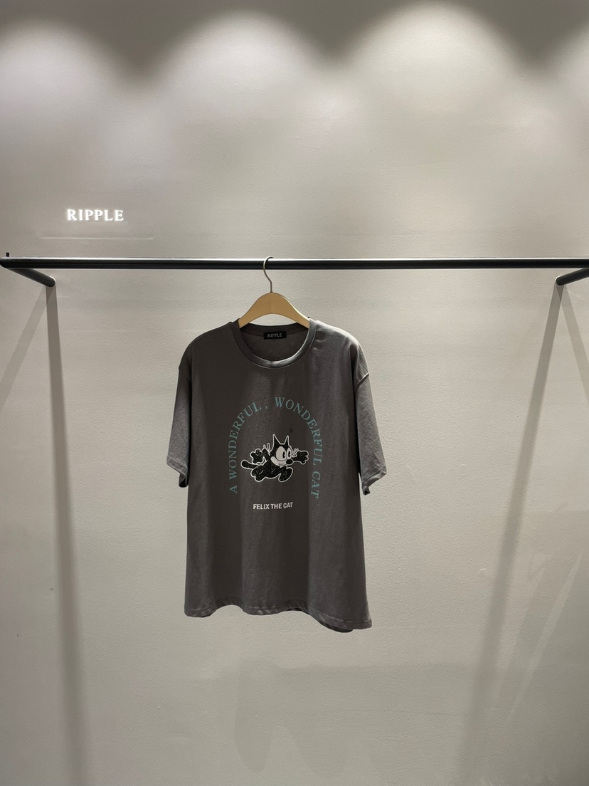 RIPPLE韓國直郵㊣女裝新款職業人氣時尚推薦真品休閑25秋冬T恤RIPPLET恤圖色2