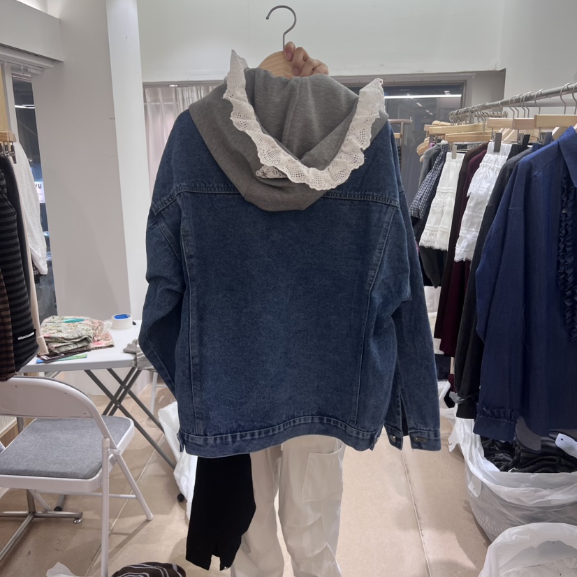 ARANCIA東大門㊣實拍女士新品時尚人氣25秋冬職業夾克刺繡連帽ARANCIA夾克