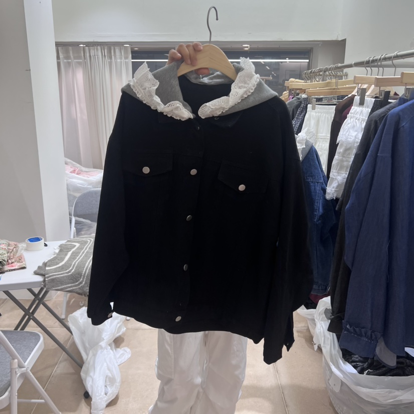 ARANCIA東大門㊣實拍女士新品時尚人氣25秋冬職業夾克刺繡連帽ARANCIA夾克