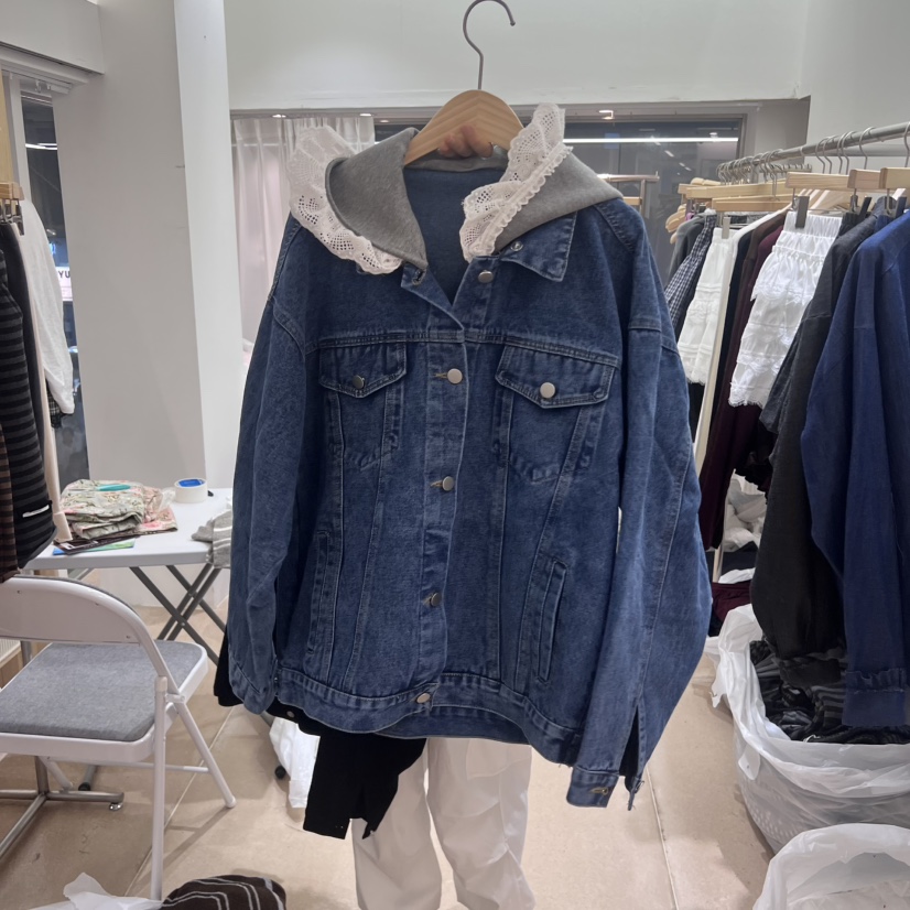 ARANCIA東大門㊣實拍女士新品時尚人氣25秋冬職業夾克刺繡連帽ARANCIA夾克圖色2