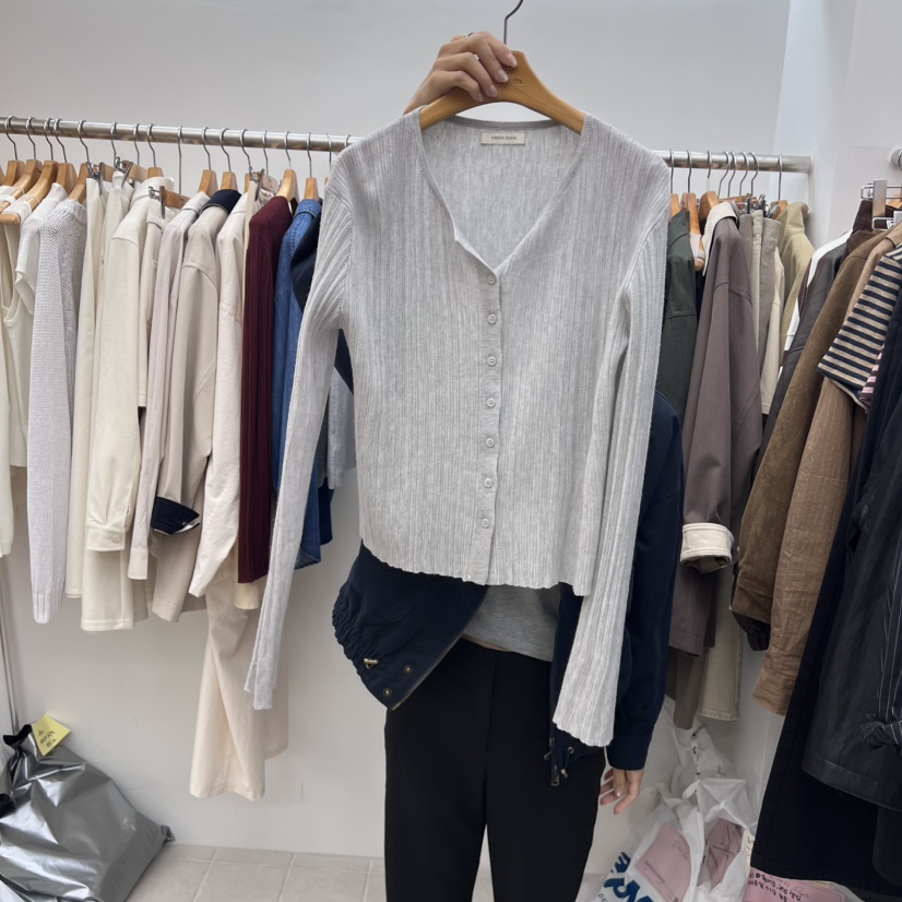 DRESS ROOM東大門㊣代購女裝新款推薦真品時尚職業針織衫開衫DRESS ROOM針織衫圖色3