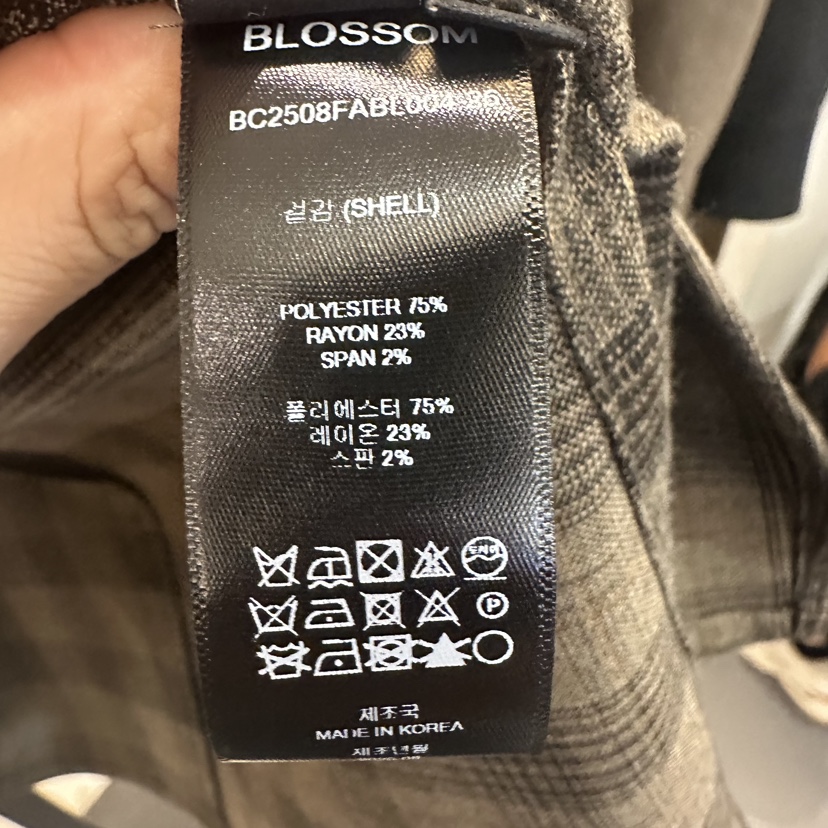 BLOSSOM東大門㊣代購女裝新品時尚職業熱賣人氣襯衫蕾絲衫格紋BLOSSOM襯衫/蕾絲衫
