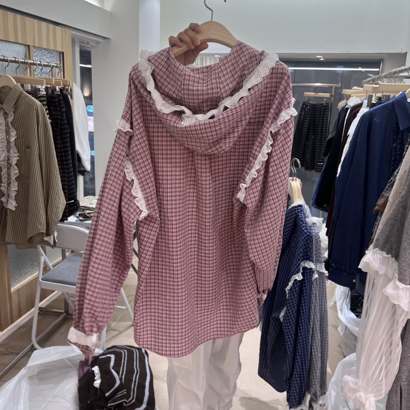 ARANCIA韓國直郵㊣女士新品人氣真品25秋冬時尚職業襯衫蕾絲衫ARANCIA襯衫/蕾絲衫