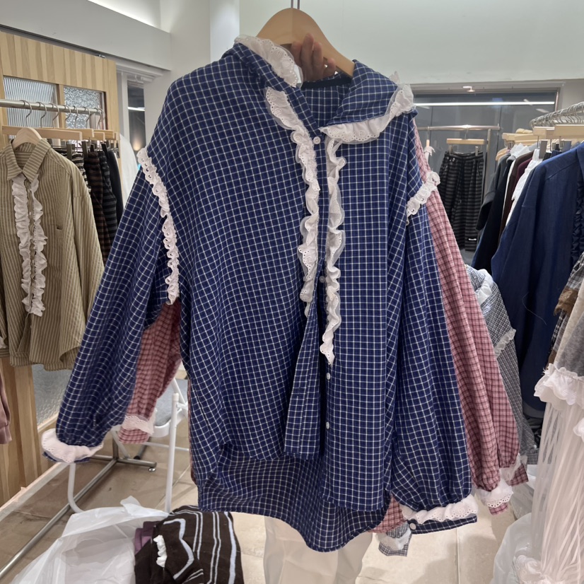 ARANCIA韓國直郵㊣女士新品人氣真品25秋冬時尚職業襯衫蕾絲衫ARANCIA襯衫/蕾絲衫圖色2