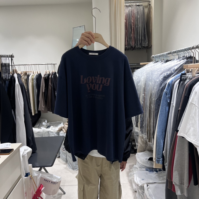 NAVYBURST東大門㊣代購女裝新品熱賣25秋冬時尚休閑推薦T恤NAVY BURSTT恤圖色4