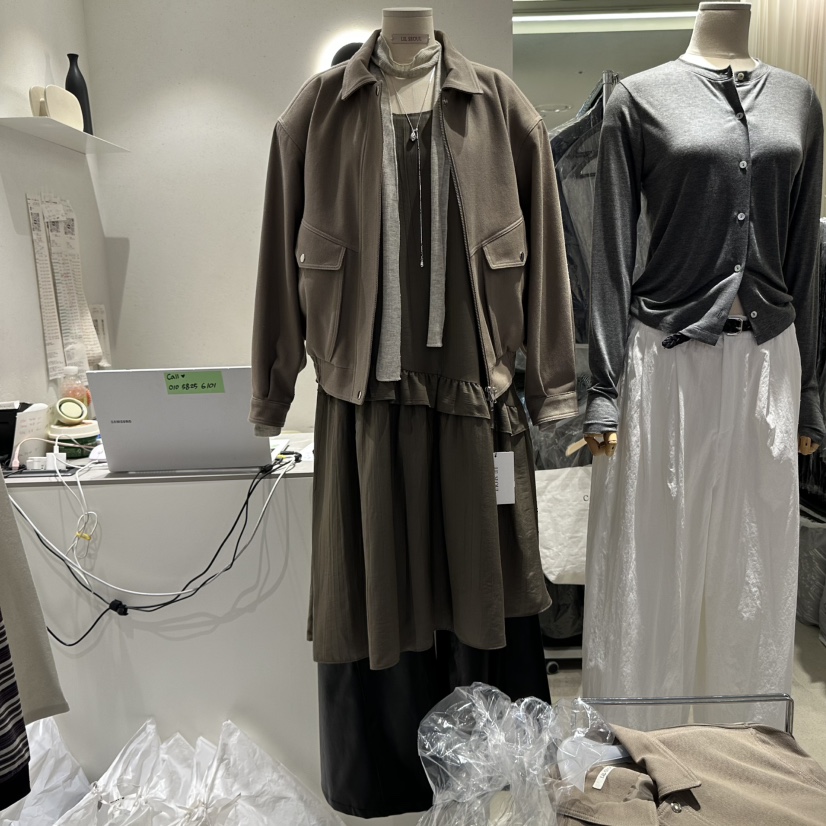 LIL東大門㊣實拍女裝新品時尚25秋冬職業推薦人氣休閑連衣裙LIL連衣裙圖色2