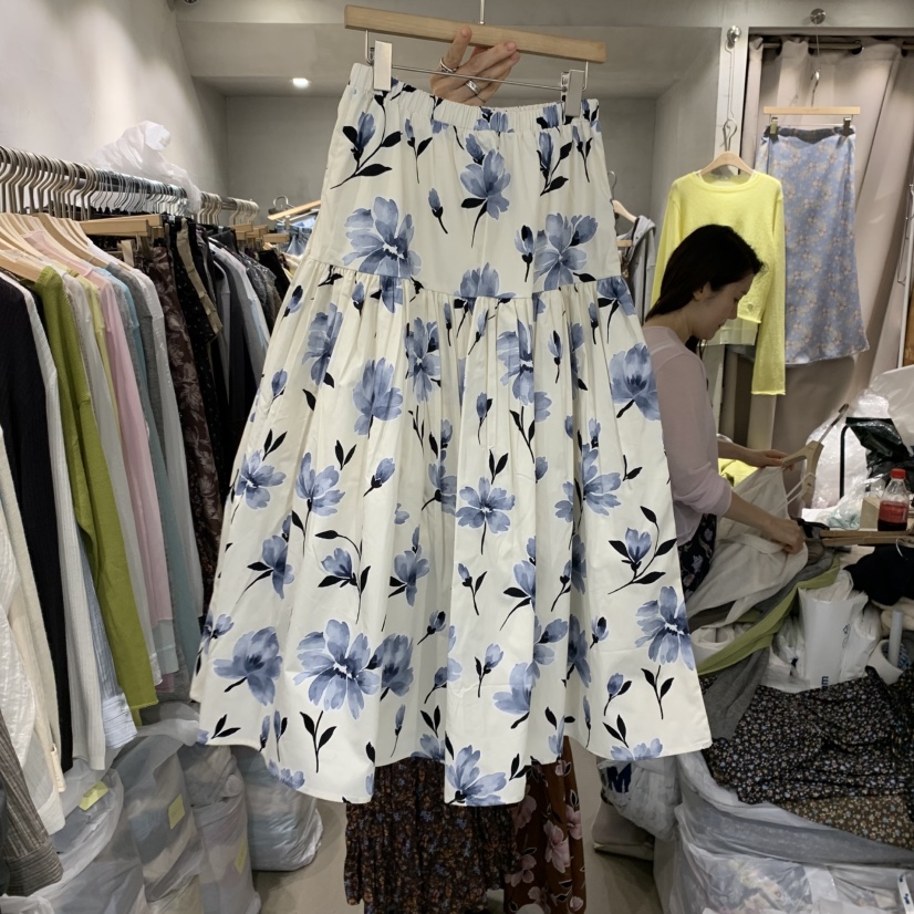 LOGROAD韓國代購㊣女士新品休閑職業時尚推薦熱賣半身裙中短裙LOG ROAD半身裙/中短裙