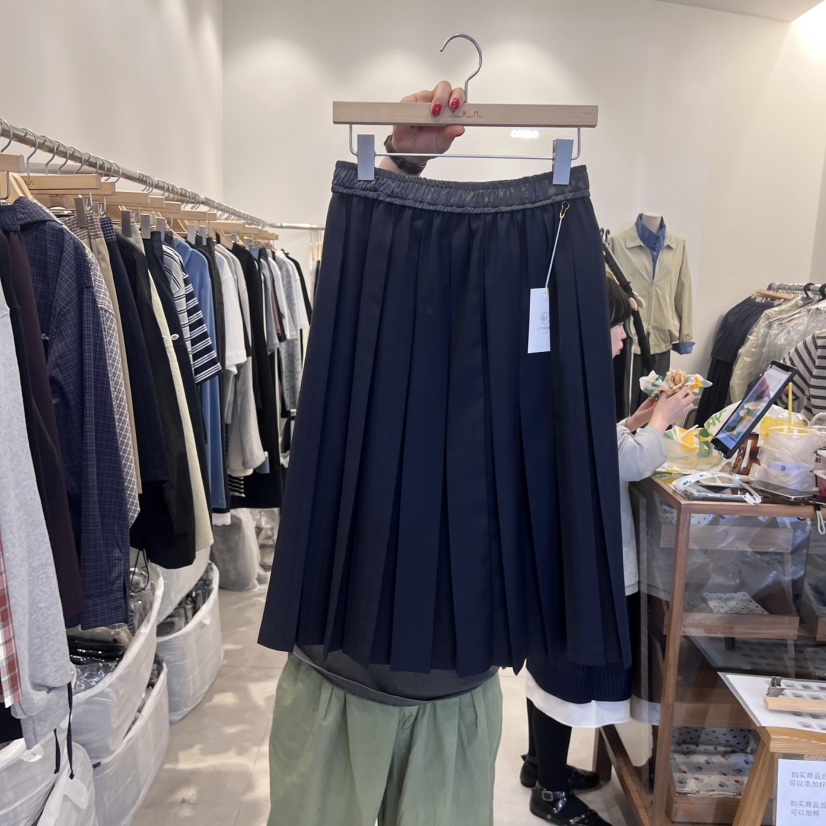 TAN&COMO韓國代購㊣女士新品休閑25秋冬真品半身裙中短裙tan-COMO半身裙/中短裙圖色2