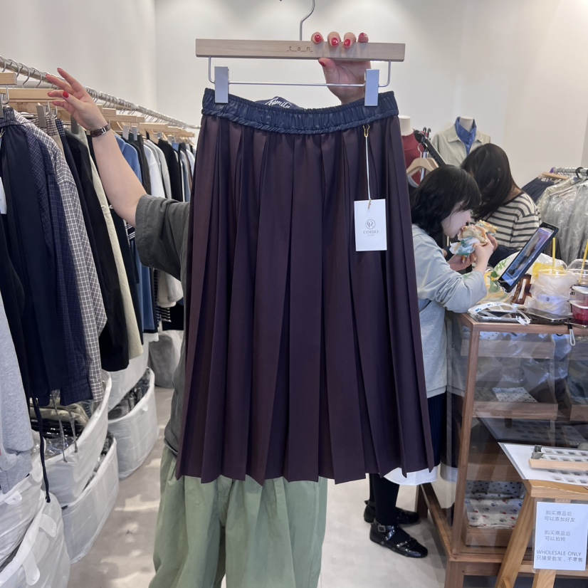 TAN&COMO韓國代購㊣女士新品休閑25秋冬真品半身裙中短裙tan-COMO半身裙/中短裙圖色3