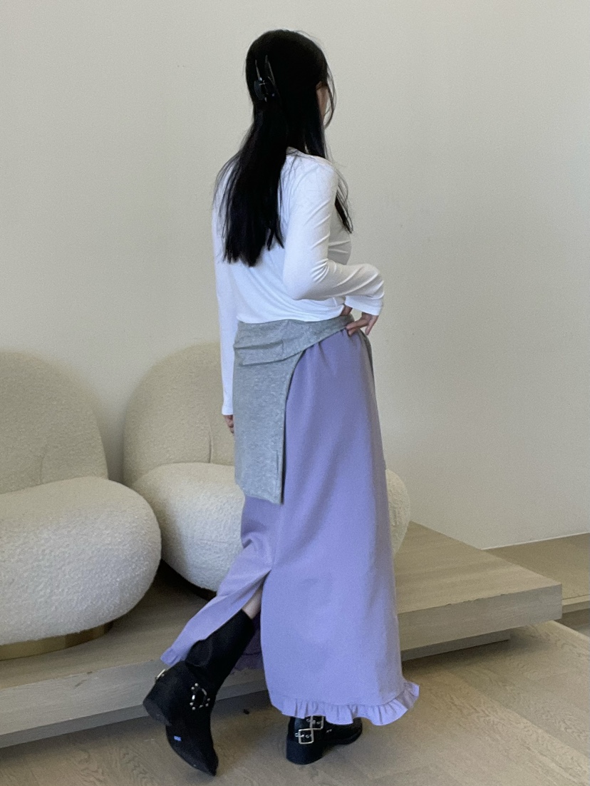 ALLVIBE韓國代購㊣女士新款熱賣人氣推薦時尚職業休閑真品長裙ALLVIBE長裙