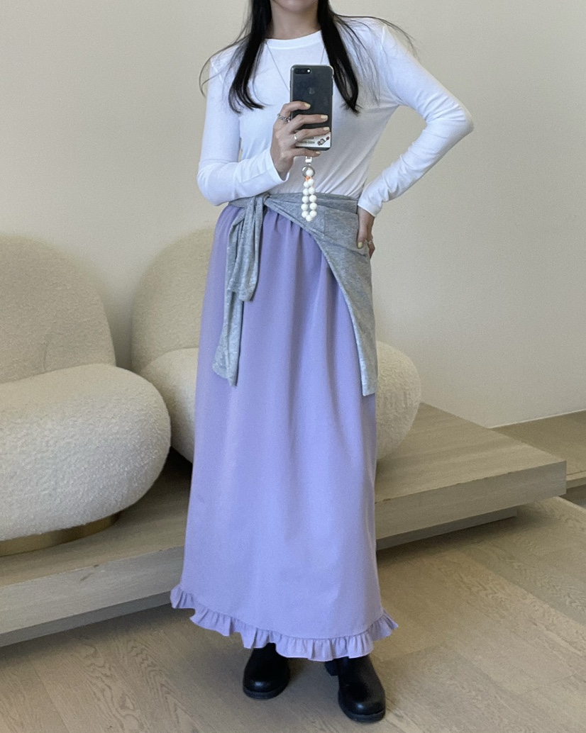 ALLVIBE韓國代購㊣女士新款熱賣人氣推薦時尚職業休閑真品長裙ALLVIBE長裙
