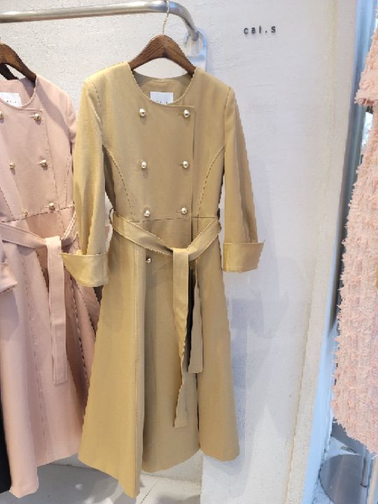 CATS東大門㊣直郵女士新品25秋冬時尚人氣推薦連衣裙含腰帶CAT.S連衣裙圖色2