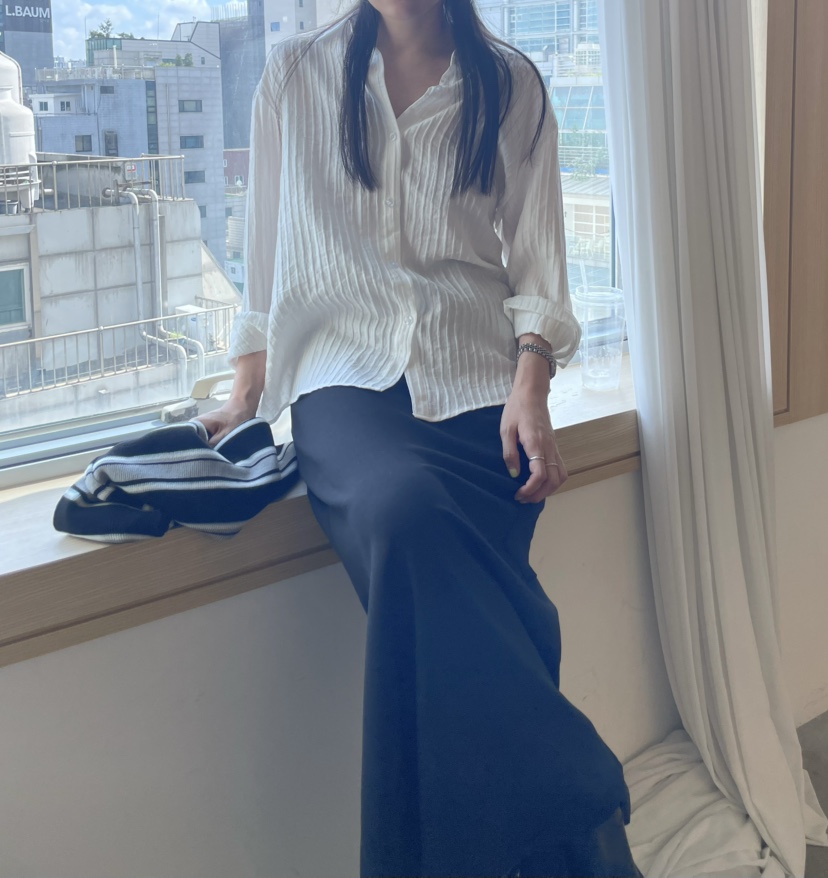 ALLVIBE東大門㊣直郵女士新款職業人氣休閑推薦25秋冬襯衫蕾絲衫ALLVIBE襯衫/蕾絲衫