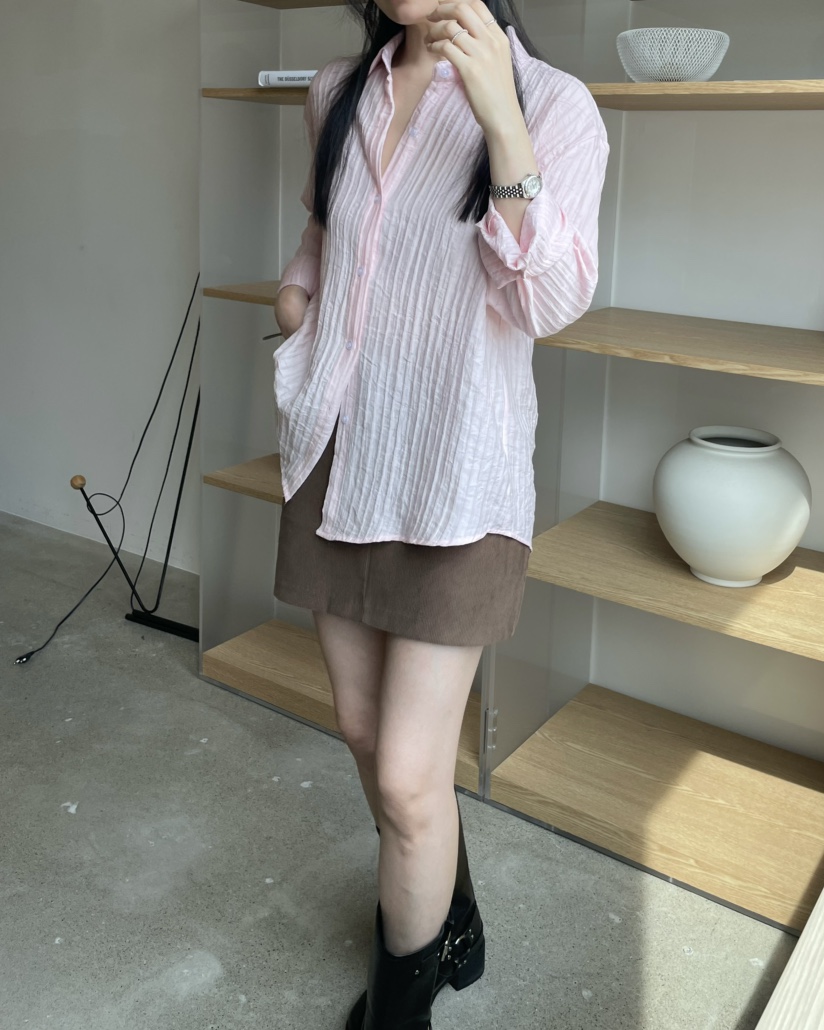 ALLVIBE東大門㊣直郵女士新款職業人氣休閑推薦25秋冬襯衫蕾絲衫ALLVIBE襯衫/蕾絲衫