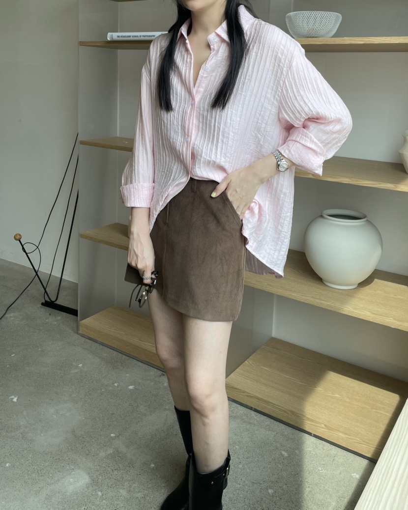 ALLVIBE東大門㊣直郵女士新款職業人氣休閑推薦25秋冬襯衫蕾絲衫ALLVIBE襯衫/蕾絲衫