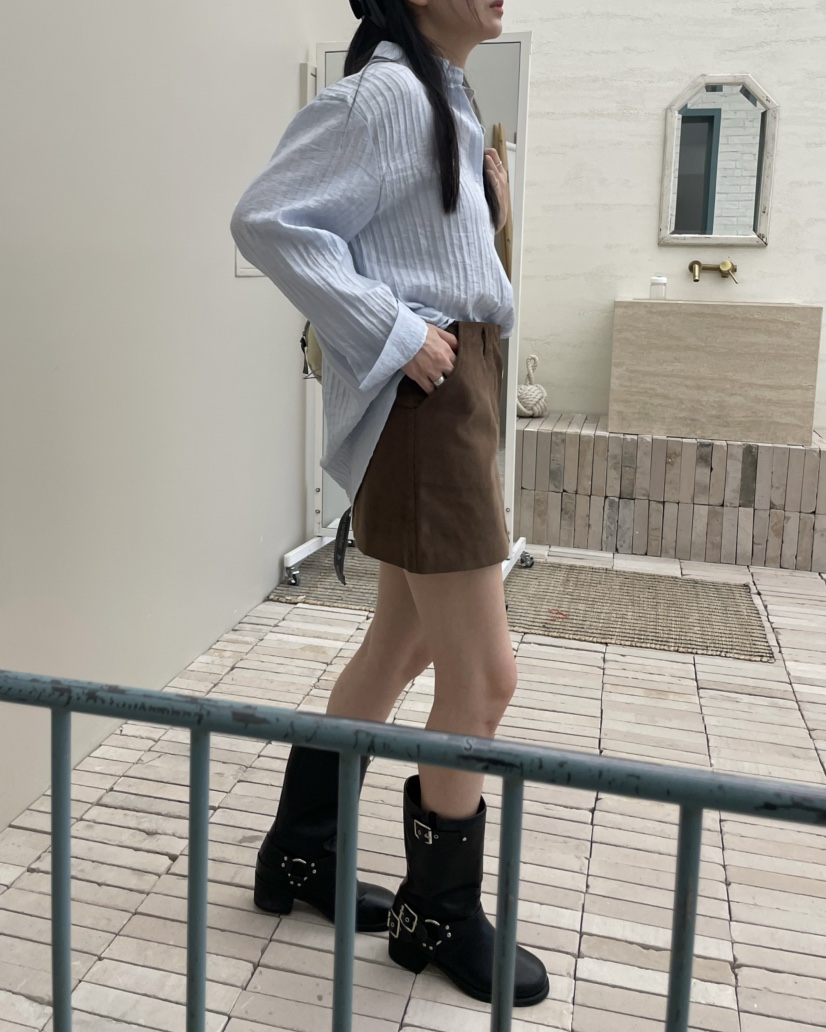 ALLVIBE韓國直郵㊣女士新款時尚人氣職業25秋冬熱賣真品短裙ALLVIBE短裙