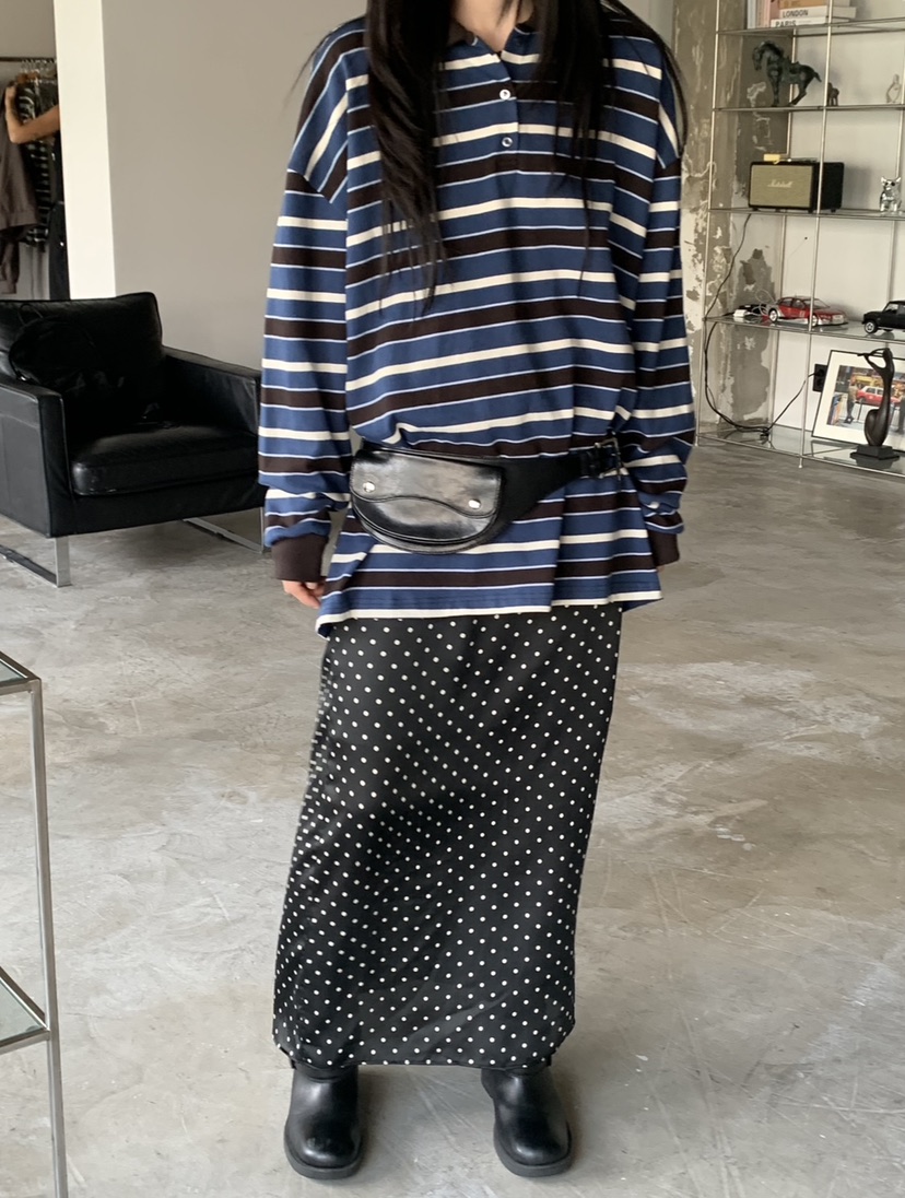 VAARA東大門㊣直郵女裝新品時尚25秋冬職業真品推薦長袖T恤VAARA長袖T恤