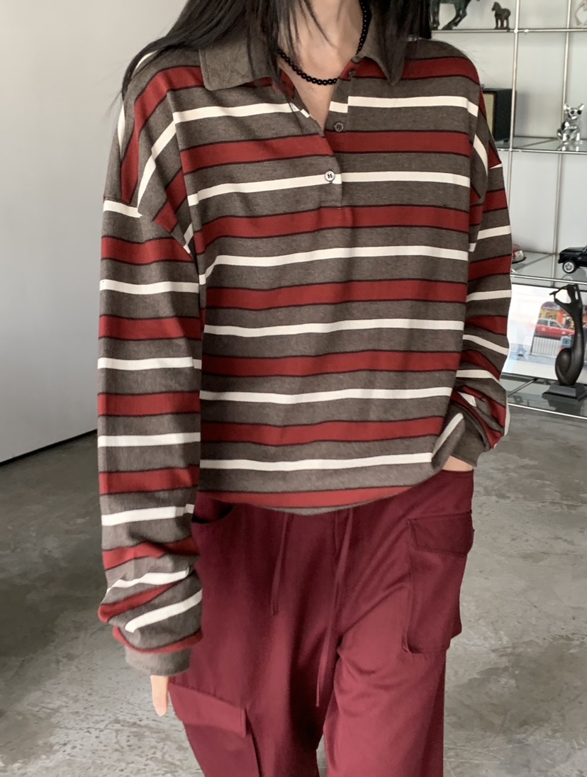 VAARA東大門㊣直郵女裝新品時尚25秋冬職業真品推薦長袖T恤VAARA長袖T恤
