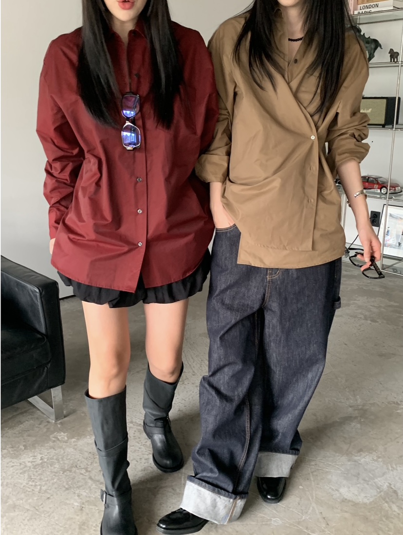 VAARA東大門㊣直郵女士新款人氣25秋冬熱賣職業時尚襯衫蕾絲衫VAARA襯衫/蕾絲衫