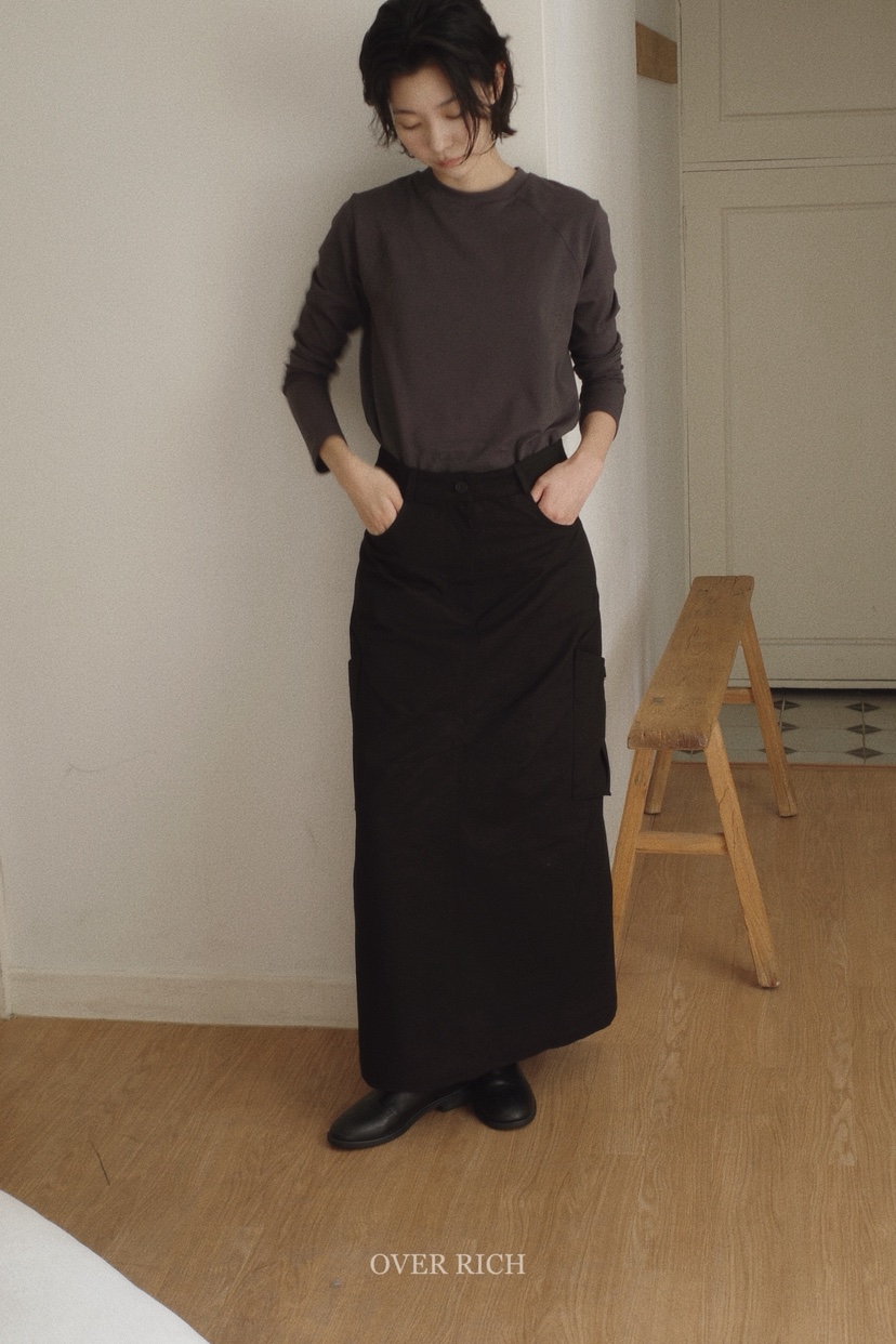 OVER RICH韓國直郵㊣女裝新品推薦熱賣時尚25秋冬真品長袖T恤OVER RICH長袖T恤