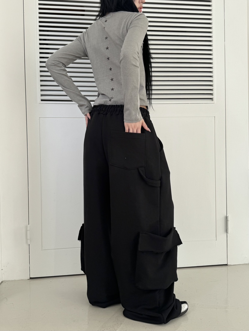 SEEOT東大門㊣直郵女士新款休閑推薦人氣休閑褲男女同款雙口袋GGD休閑褲
