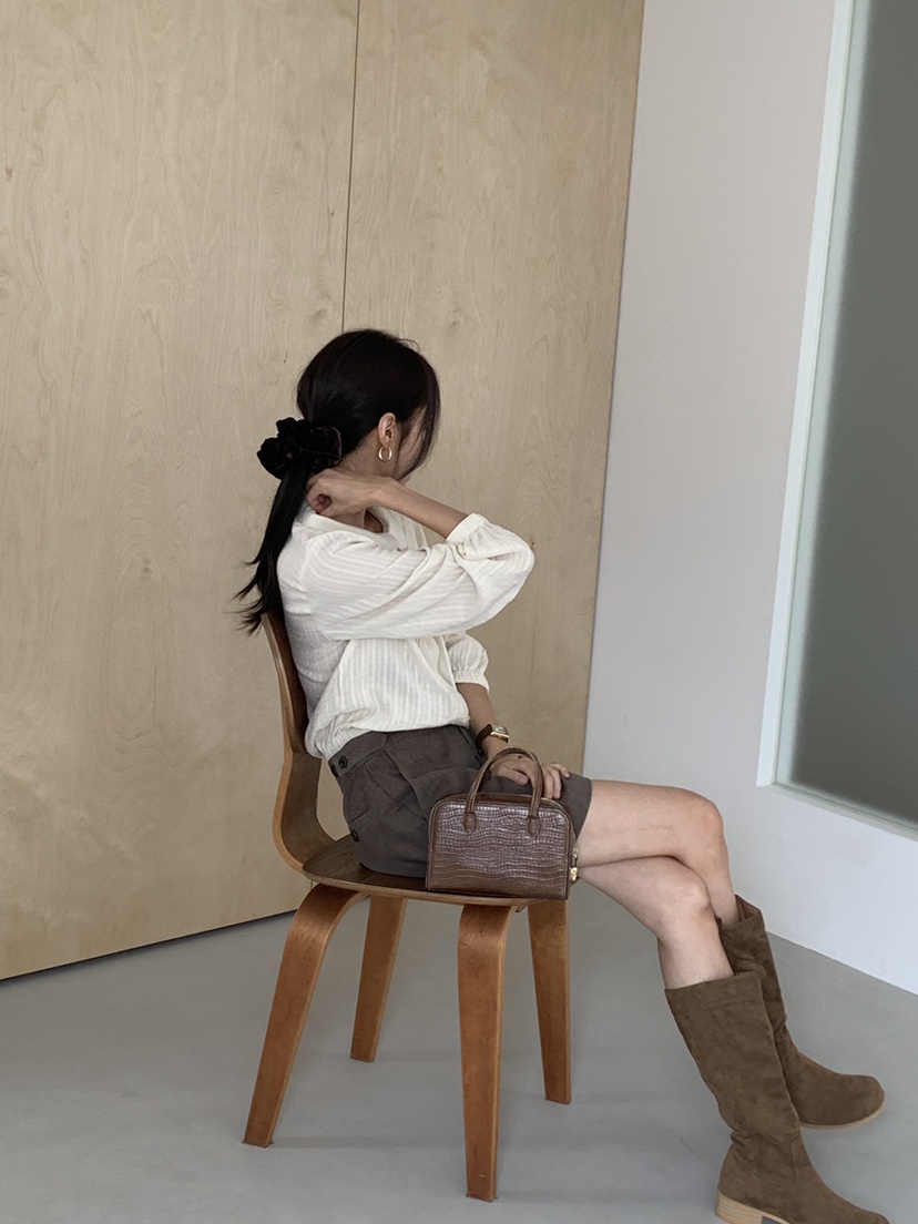 OVER RICH東大門㊣實拍女士新品熱賣職業休閑襯衫蕾絲衫圓領OVER RICH襯衫/蕾絲衫