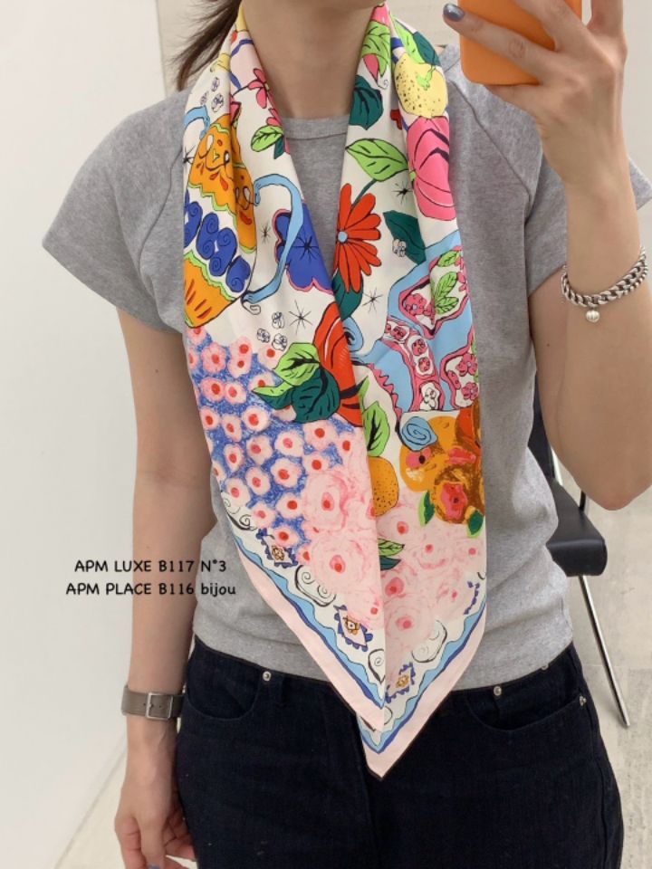 N3韓國代購㊣女士新品25秋冬休閑推薦真品熱賣時尚圍巾披肩N3圍巾/披肩