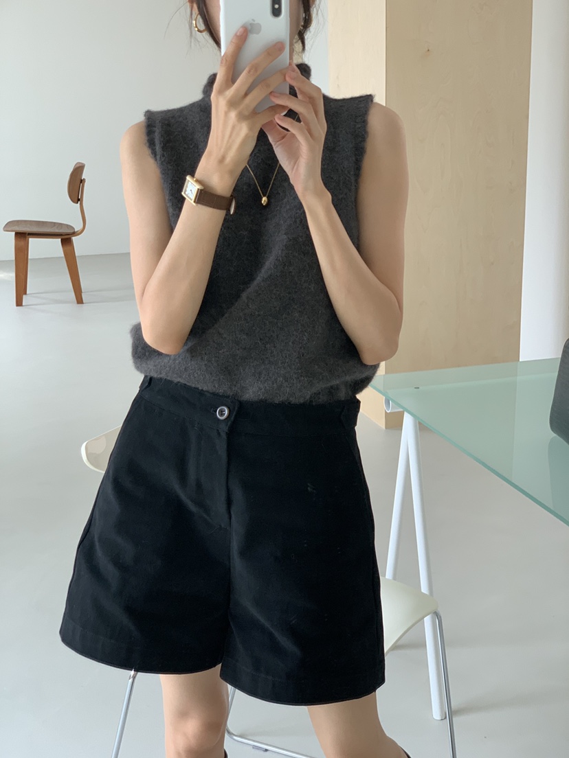 OVER RICH東大門㊣實拍女士新品休閑推薦25秋冬職業人氣短褲OVER RICH短褲