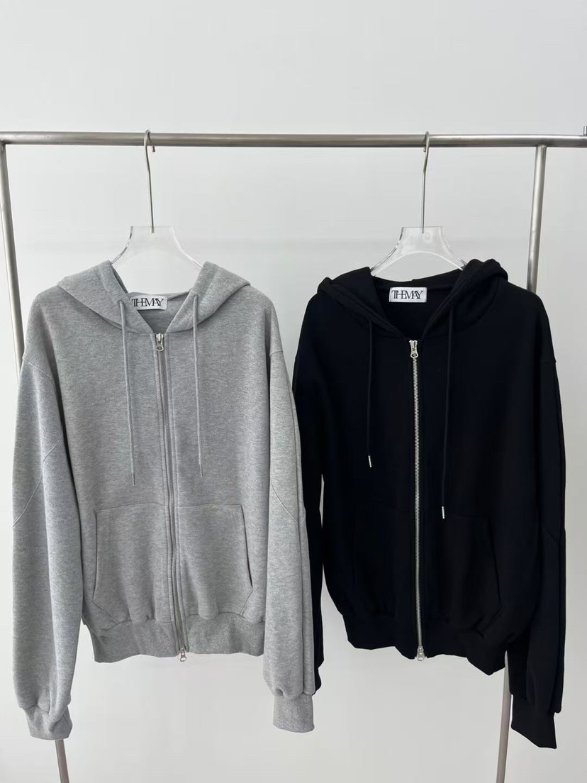 UNA/THE MAY東大門㊣代購女士新品休閑25秋冬推薦夾克兜帽THEMAY/UNA夾克圖色2左二色