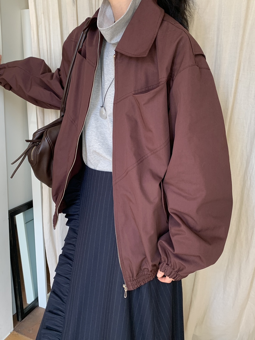 OURS東大門㊣代購女裝新款職業真品25秋冬時尚休閑人氣夾克OURS夾克