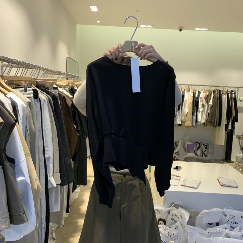 EYEFUL-Q韓國直郵㊣女士新款真品時尚職業推薦25秋冬長袖T恤eyeful長袖T恤圖色3