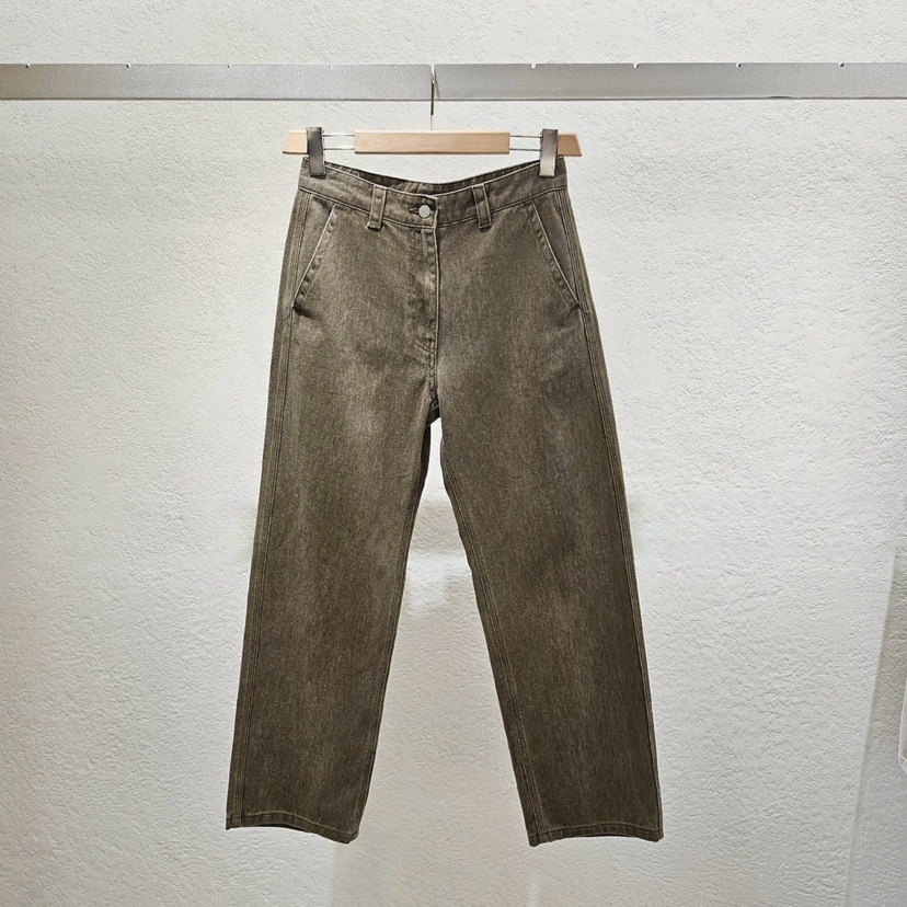 STATEMENT韓國代購㊣女裝新品熱賣職業25秋冬時尚真品牛仔褲STATEMENT牛仔褲圖色3