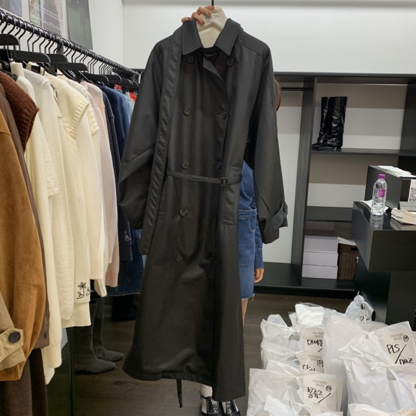 UNANSWERED-MYSTERY東大門㊣直郵女裝新品職業時尚長款風衣UNANSWERED/MYSTERY長款風衣圖色2