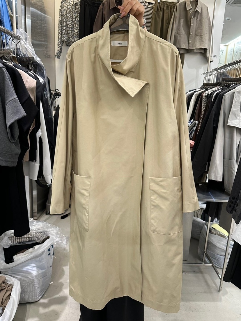 THE SIL東大門㊣代購女裝新品人氣25秋冬時尚職業長款風衣THE SIL/1 2ILLY長款風衣圖色1