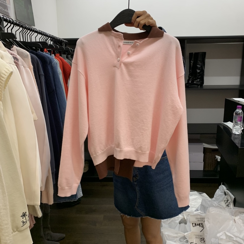 UNANSWERED-MYSTERY東大門㊣直郵女士新品熱賣休閑職業針織衫UNANSWERED/MYSTERY針織衫
