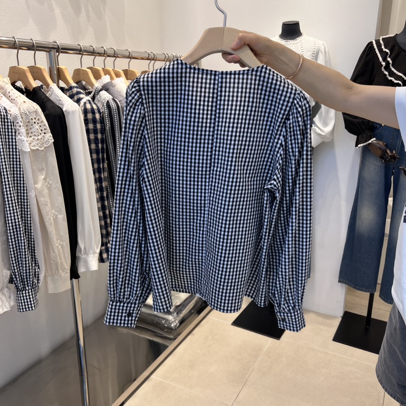 2nd B-S韓國代購㊣女裝新品25秋冬推薦職業人氣襯衫蕾絲衫2nd B-S襯衫/蕾絲衫