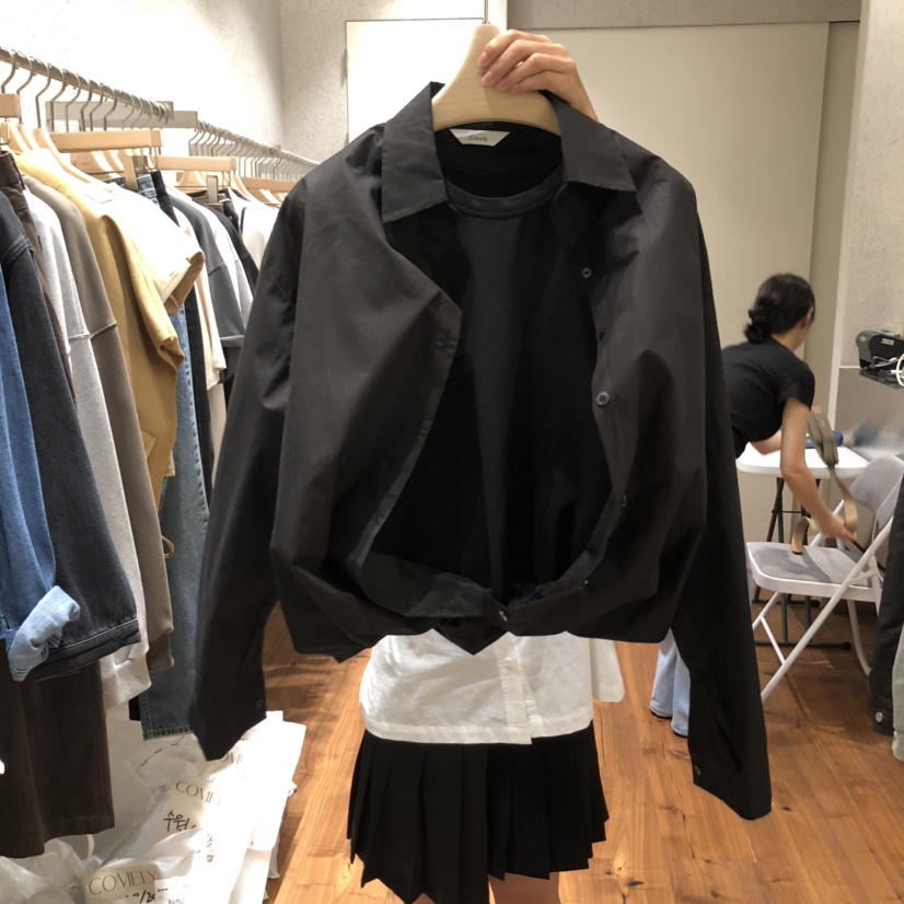 COMELY東大門㊣直郵女士新款人氣推薦真品襯衫蕾絲衫假兩件COMELY襯衫/蕾絲衫圖色2