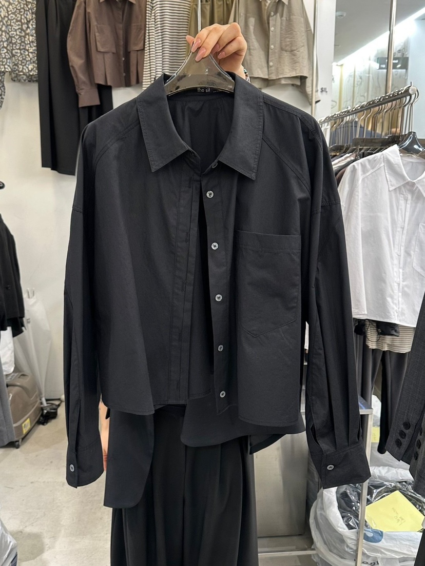THE SIL東大門㊣實拍女士新品真品25秋冬人氣職業襯衫蕾絲衫THE SIL/1 2ILLY襯衫/蕾絲衫圖色2