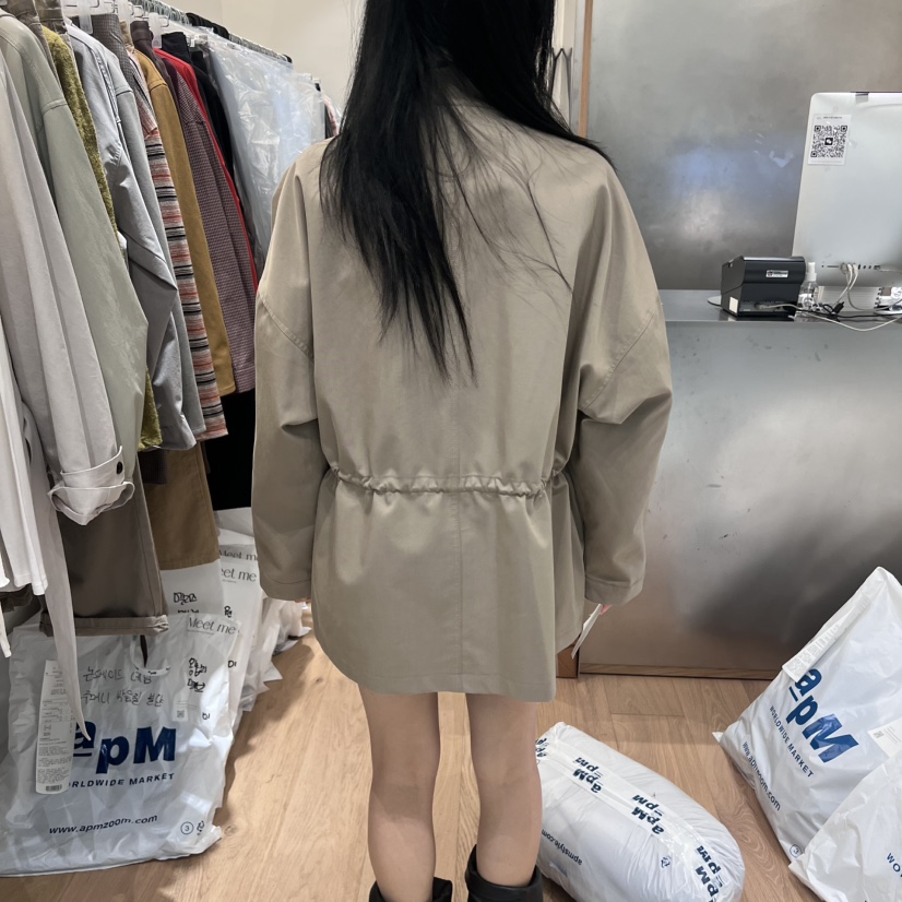MEET ME東大門㊣直郵女士新品25秋冬熱賣時尚夾克斜紋布口袋MEET ME夾克