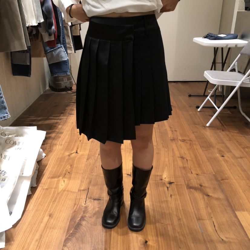 COMELY韓國直郵㊣女裝新品休閑25秋冬職業真品熱賣短裙褶皺COMELY短裙圖色2