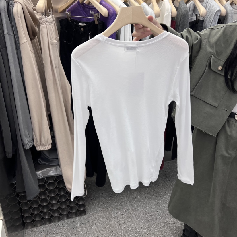 VELVET UNDERGROUND東大門㊣直郵女士新品真品長袖T恤透明VELVET UNDERGROUND長袖T恤