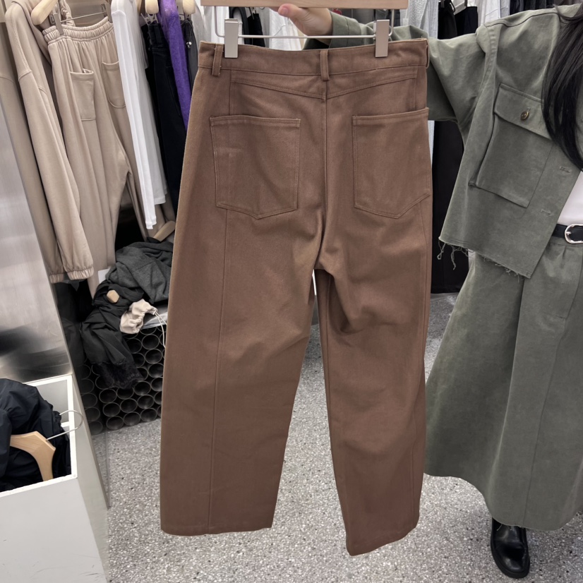 VELVET UNDERGROUND東大門㊣代購女裝新品休閑休閑褲斜紋棉布VELVET UNDERGROUND休閑褲
