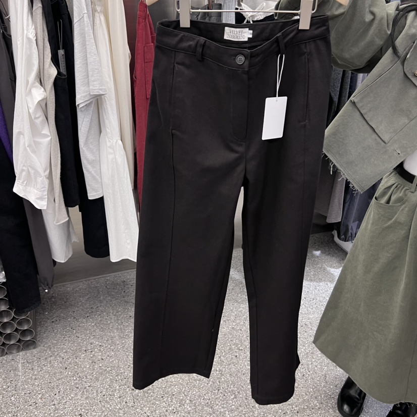 VELVET UNDERGROUND東大門㊣代購女裝新品休閑休閑褲斜紋棉布VELVET UNDERGROUND休閑褲圖色2
