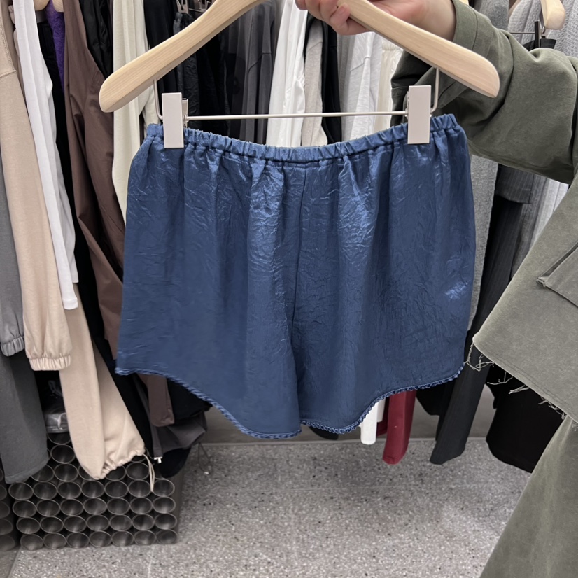 VELVET UNDERGROUND韓國代購㊣女裝新品25秋冬休閑短褲蕾絲VELVET UNDERGROUND短褲