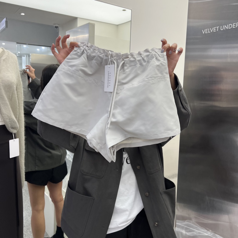 VELVET UNDERGROUND東大門㊣代購女裝新品熱賣25秋冬職業短褲VELVET UNDERGROUND短褲圖色3