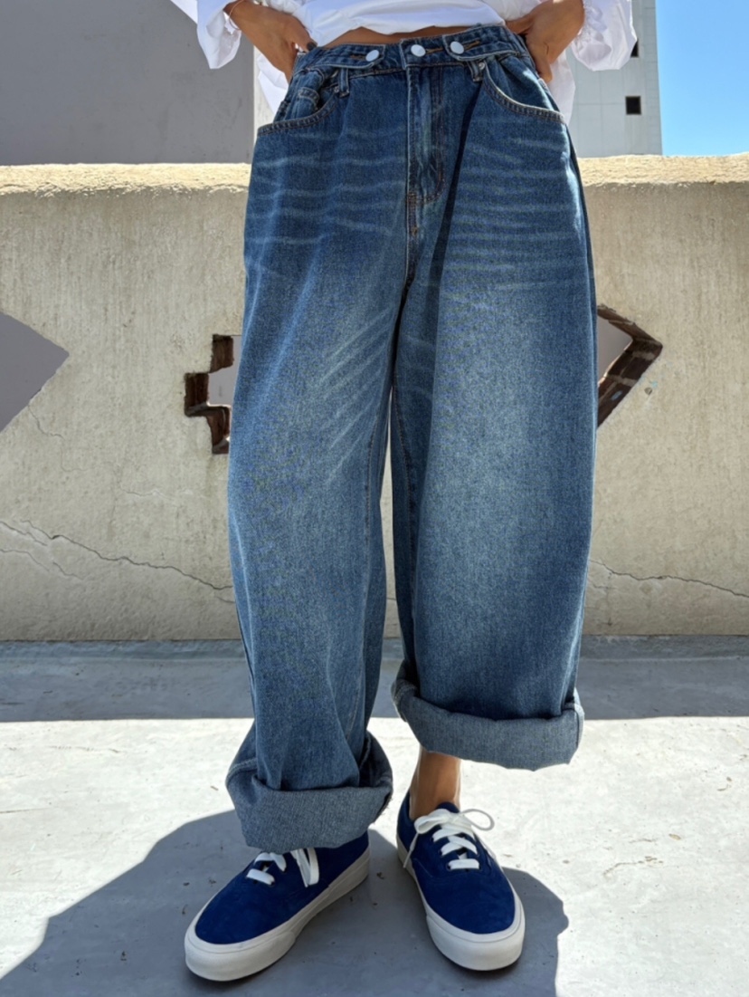 LIKEVAM（不代購）東大門㊣代購女裝新品熱賣推薦25秋冬牛仔褲LIKEVAM牛仔褲